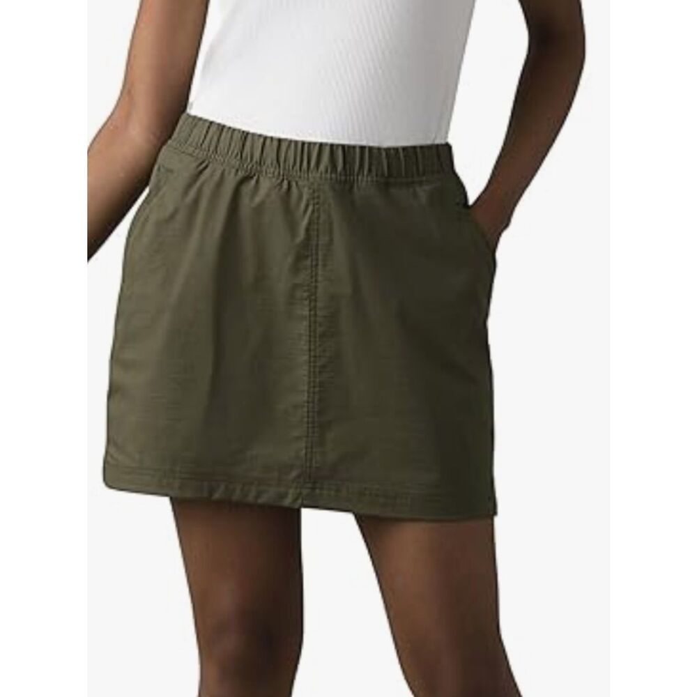 prAna Women's Prana Womens Double Peak Skort, Cargo Green, Size 6, NWT